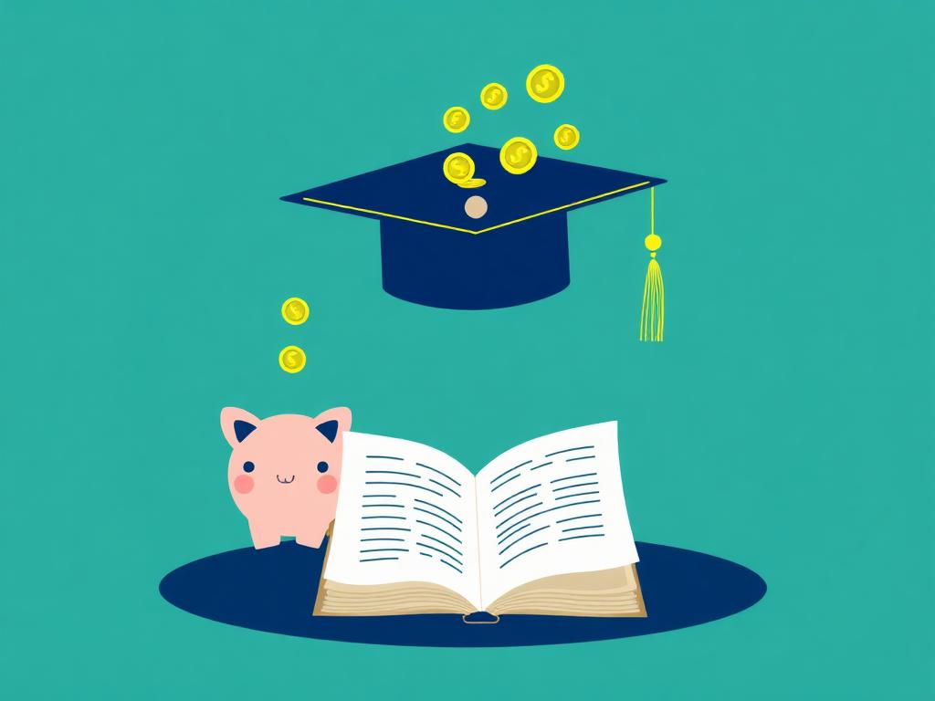 Financial literacy education graphic